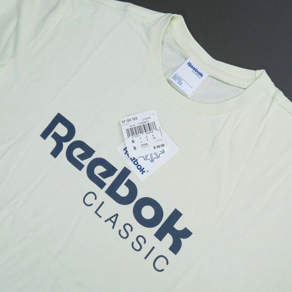 NWT Reebok Classic Elevated Tee Off White Size Small S - Picture 6 of 9
